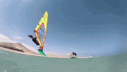 Windsurfing Tumbling Animation