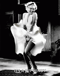 Windy Marilyn Monroe GIF