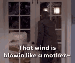 Windy Outside Mike Baxter GIF