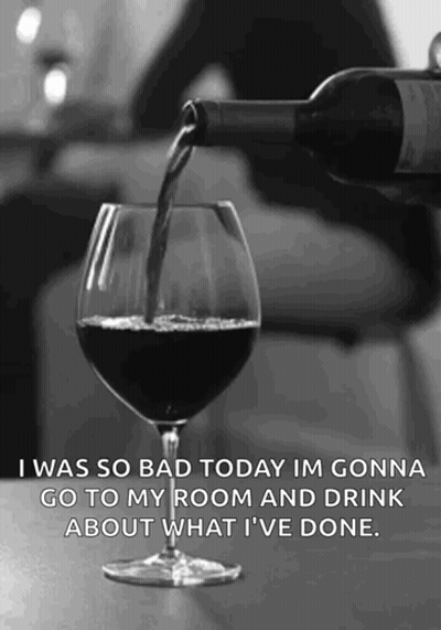 Wine Bottle Poured Into Glass GIF