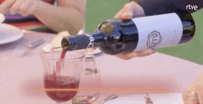 Wine Bottle Pouring Into Glass GIF