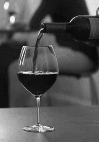 Wine Bottle Pouring Into Glass GIF