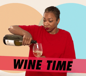 Wine Time Pouring Wine Cheers GIF