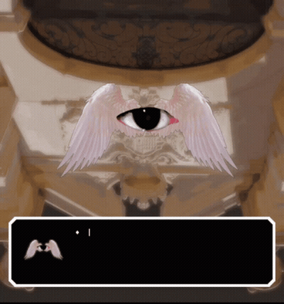 Winged Angel With Large Eye GIF
