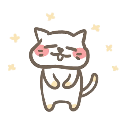 Winking Cat With Pink Cheek Sticker