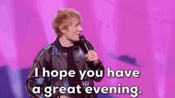 Winner Awardee Ed Sheeran Have A Great Night GIF