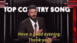 Winner Sam Hunt Have A Great Night GIF