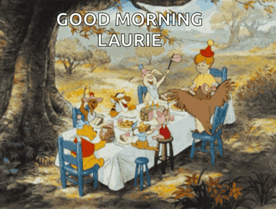 Winnie The Pooh And Friends Saying Good Morning Laurie GIF