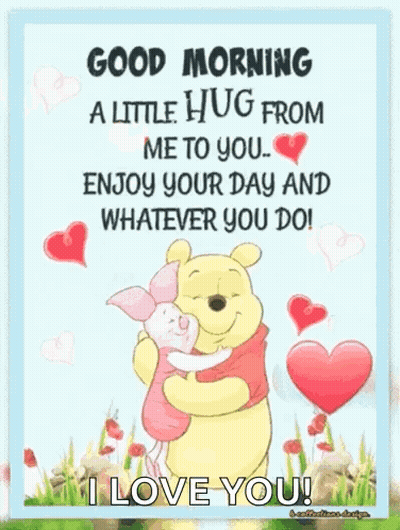 Winnie The Pooh And Piglet Hugging GIF