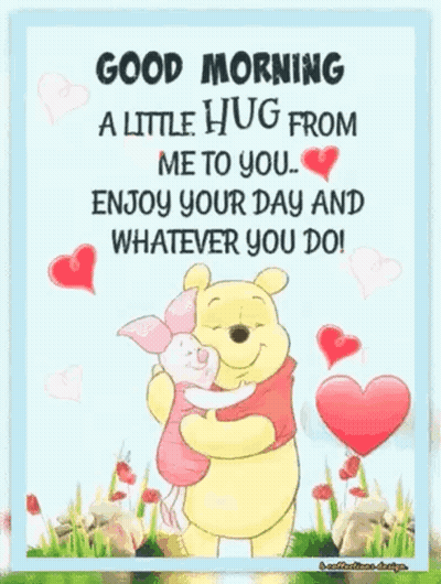 Winnie The Pooh And Piglet Hugging GIF