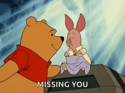 Winnie The Pooh And Piglet Missing You GIF