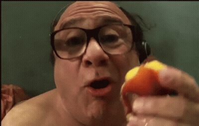 Winnie The Pooh At Table With Towel And Peach GIF