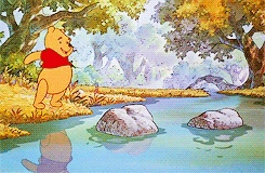 Winnie The Pooh Crosses River GIF