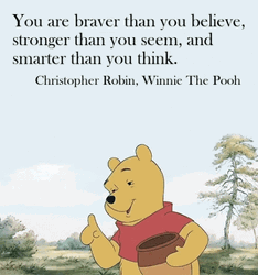 Winnie The Pooh Encouragement Quote GIF