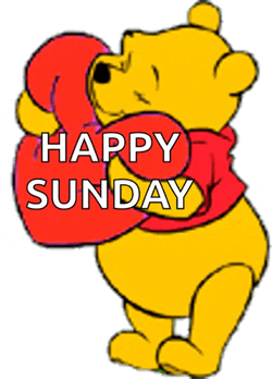 Winnie The Pooh Flashing Heart GIF