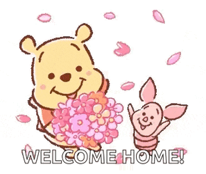 Winnie The Pooh Flowers GIF