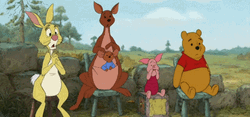 Winnie The Pooh Friends Shocked Reaction GIF
