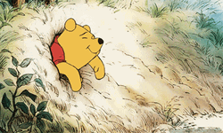 Winnie The Pooh Happy Stuck GIF
