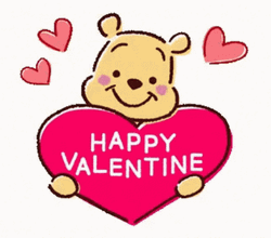 Winnie The Pooh Happy Valentine's Day GIF