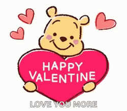 Winnie The Pooh Happy Valentines Day