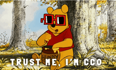Winnie The Pooh In Sunglasses Holding Honey Pot GIF