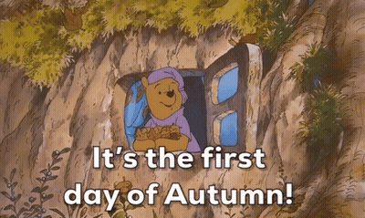 Winnie The Pooh It's The First Day Of Autumn GIF