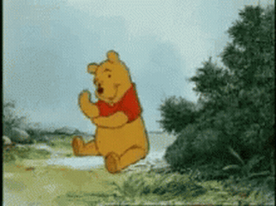Winnie The Pooh Jumping In The Air GIF