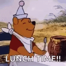 Winnie The Pooh Lunch Time  GIF