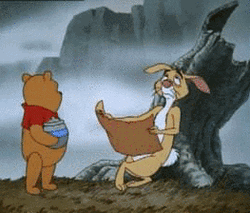 Winnie The Pooh Rabbit And Map GIF
