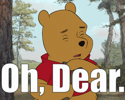 Winnie The Pooh Saying Oh Dear GIF