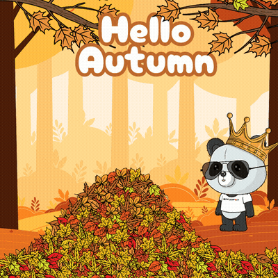 Winnie The Pooh Sitting In Window It's The First Day Of Autumn GIF