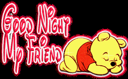 Winnie The Pooh Sleeping Good Night Friends