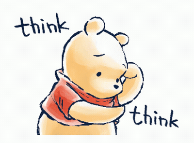 Winnie The Pooh Thinks GIF