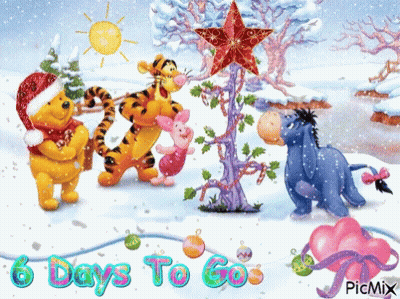 Winnie The Pooh Tigger Piglet Eeyore 6 Days To Go GIF