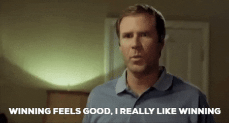 Winning Feels Good Will Ferrell Meme GIF