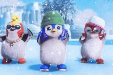 Winter Dance Happy Feet Christmas In July GIF