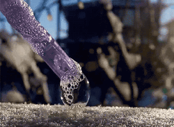 Winter Snowflake Bubble GIF