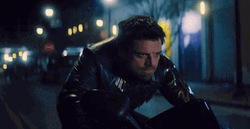 Winter Soldier Bucky Barnes Drives Motorbike GIF