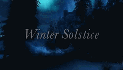 Winter Solstice Snow Aurora Sky GIF