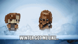 Winter Solstice Star Wars Snow Lego GIF
