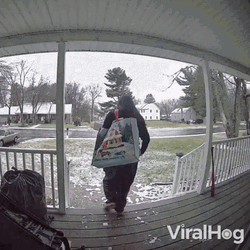 Wioman Slipped At Porch GIF