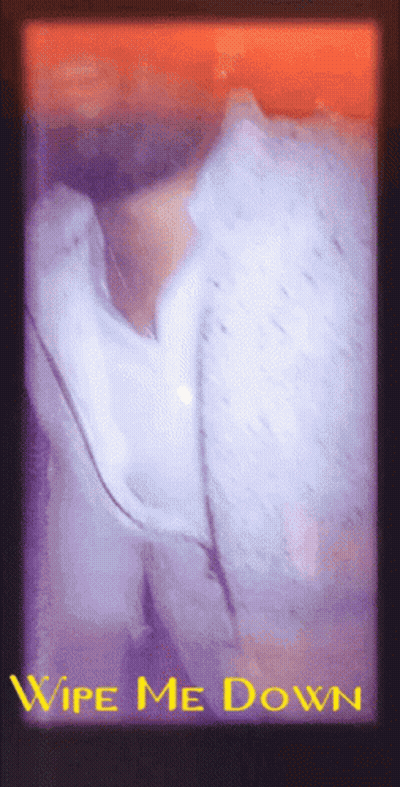Wipe Me Down Poster With Woman GIF
