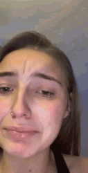Wiping Tears With Hamster GIF
