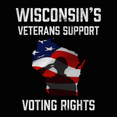 Wisconsin Veterans Support Poster With Map GIF