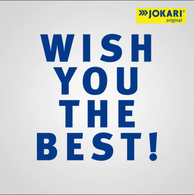 Wish You The Best Poster With Jokari Original Sticker GIF
