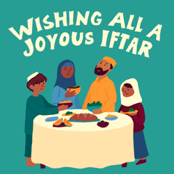 Wishing All A Joyous Iftar Ramadan Mubarak Greeting GIF