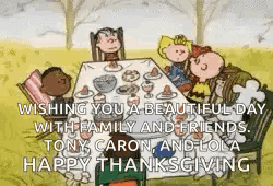 Wishing You A Beautiful Day Happy Thanksgiving Snoopy  GIF
