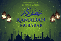 Wishing You A Blessed Month Ramadan Mubarak Greeting GIF
