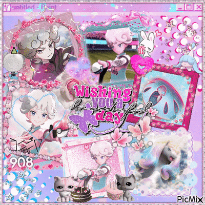 Wishing You A Day Collage GIF