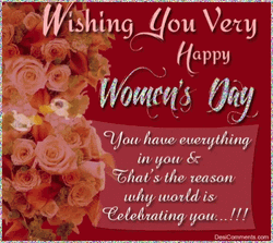 Wishing You Very Happy Women's Day  GIF